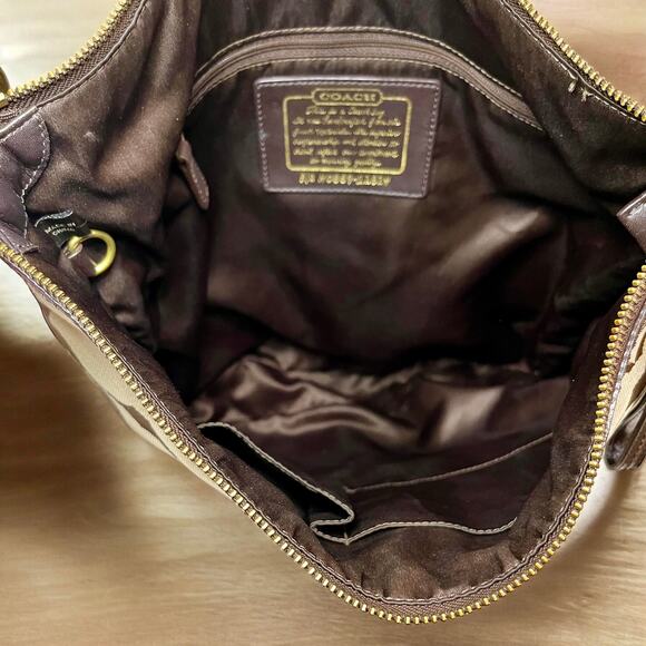 Y2K Coach 12824 Chelsea Signature Stripe Hobo Bag & Signature Long Wallet - Picture 6 of 16